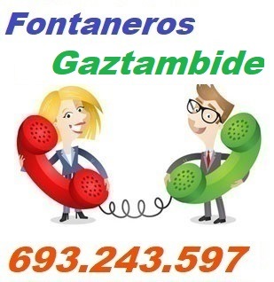 Telefono de la empresa fontaneros Gaztambide